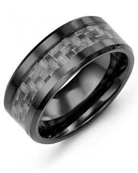 Men's Ceramic Size Wedding Band
