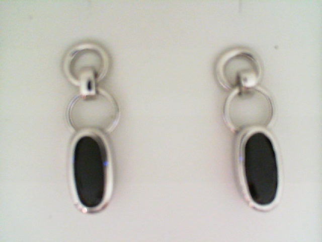 Sterling Silver White Gold Silver Earrings