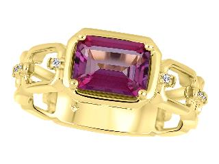 14K White Gold Vintage Gemstone ring CTW.