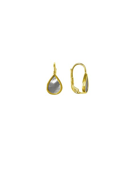 10K Yellow Gold Drop Gold Earrings