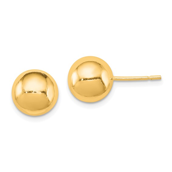 Sterling Silver Yellow Gold Stud Silver Earrings
