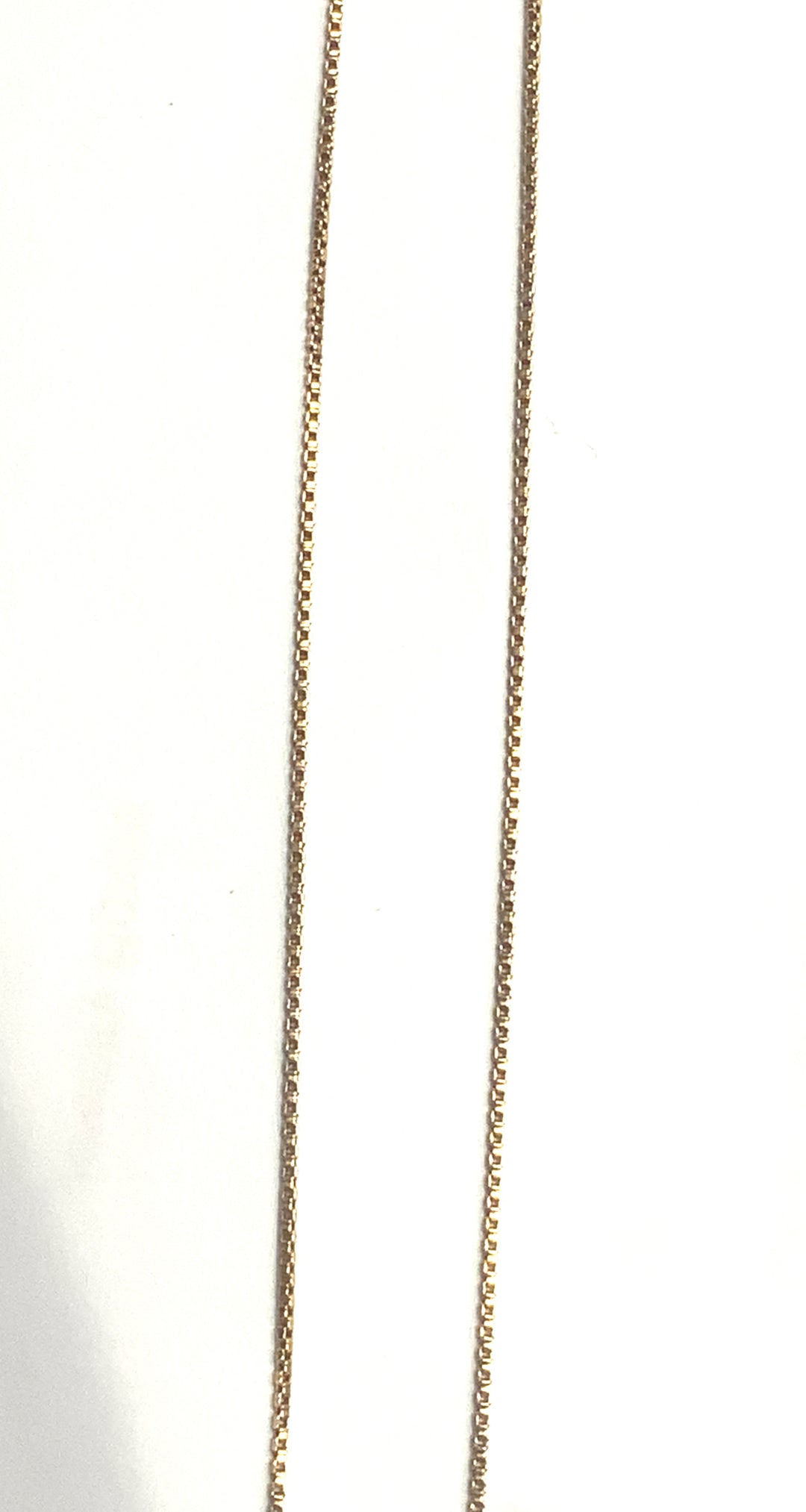 10K Yellow Gold Box 34 ", Weight 3.17 ,Gold Chain