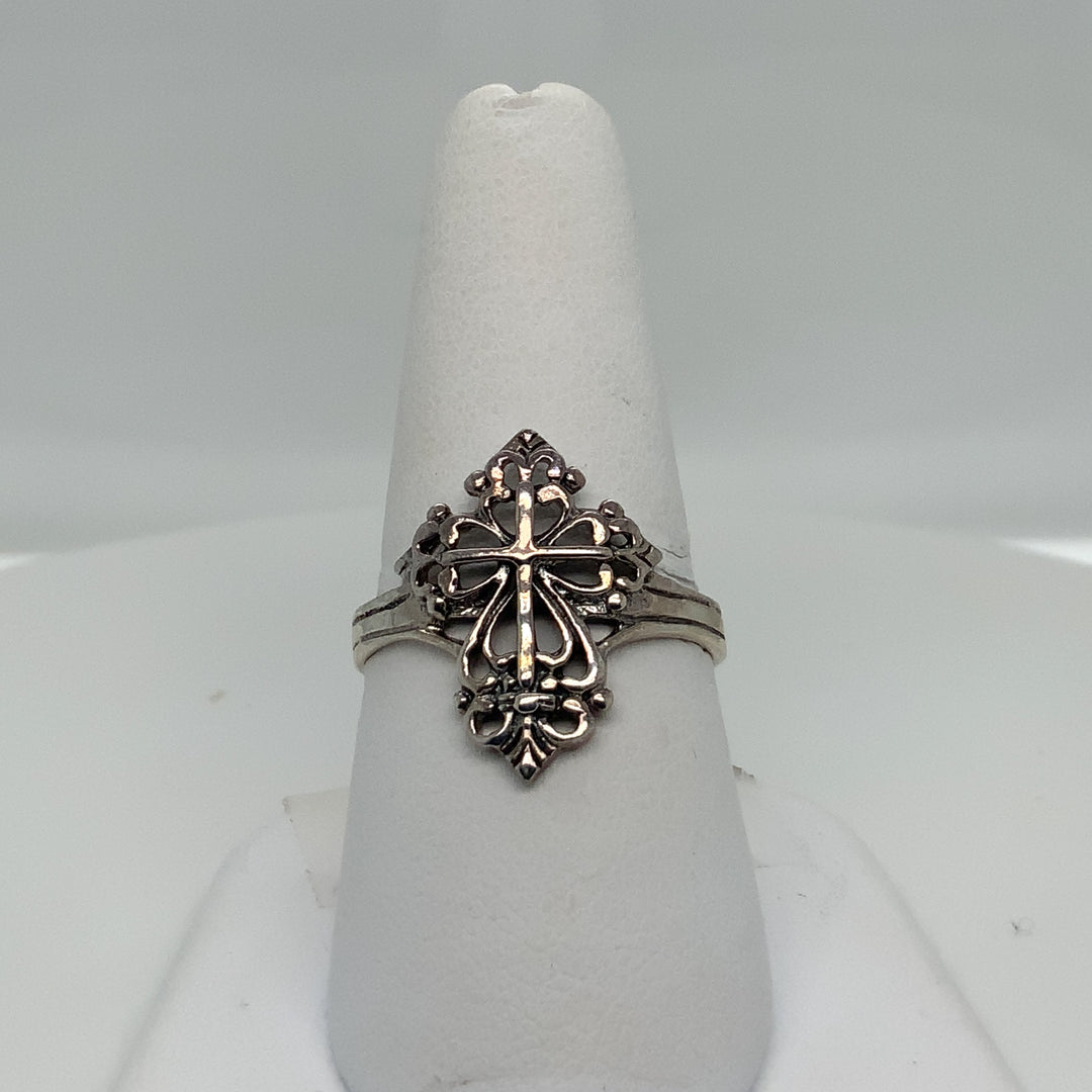 Women's Sterling Silver White Gold Size 6 , Fashion Ring