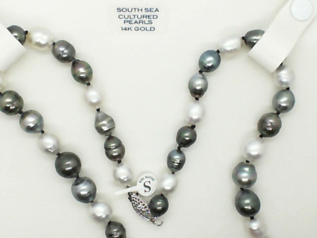 14K White Gold Pearl Necklace - MM.24