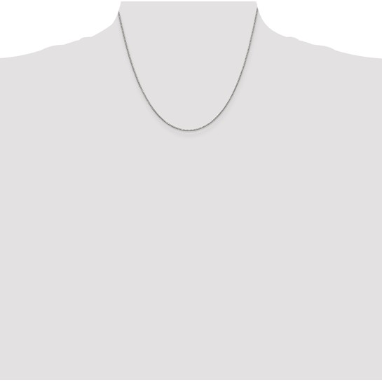 Sterling Silver Box 18 ", Weight ,Silver Chain
