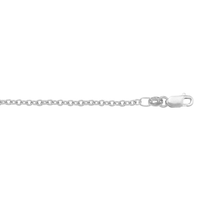 10K White Gold Open Link 18 ", Weight ,Gold Chain