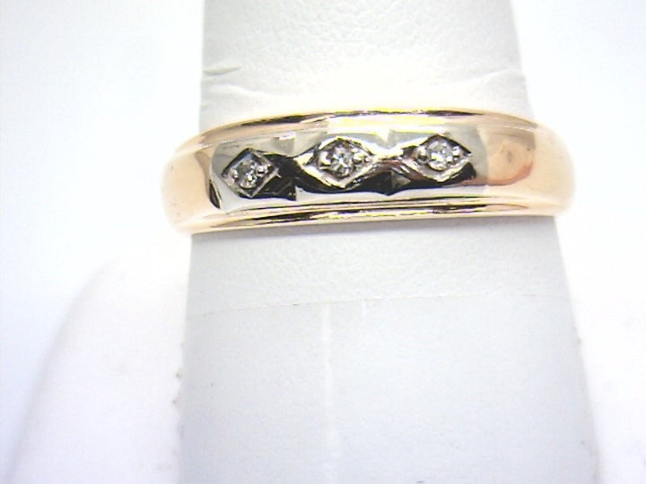 Diamond Wedding Bands  -  Men'