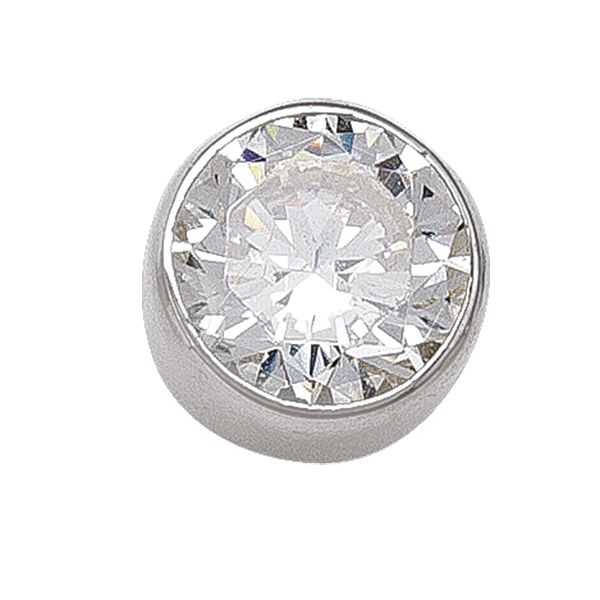 10K White Gold Stud Gold Earrings