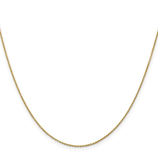 10K Yellow Gold Cable Link 18 ", Weight 1.46 ,Gold Chain