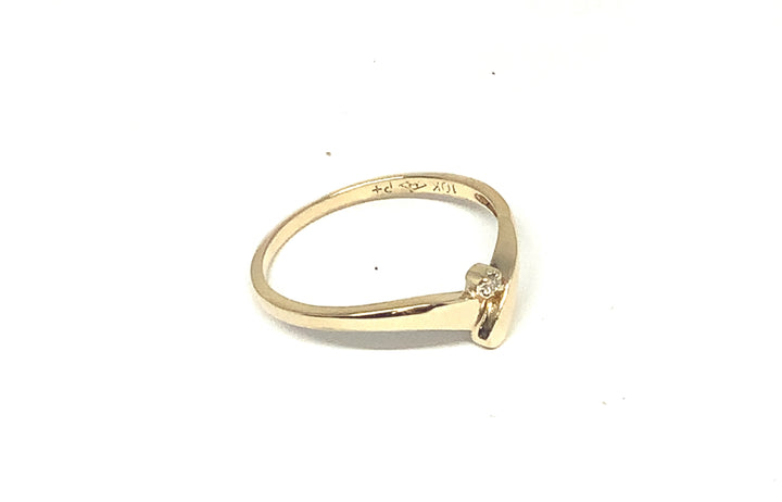 Women's 10K Yellow Gold Size 6.25 , Fashion Ring