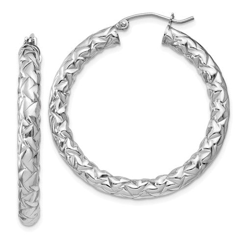 Sterling Silver Medium Hoop Earrings