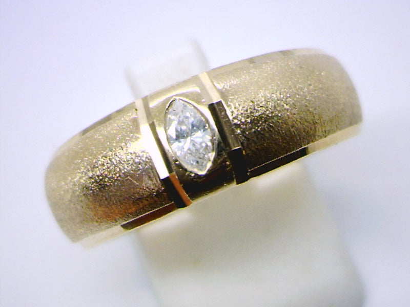 Women's 10K Yellow Gold 0.25 Marquise Cut Diamond, Fashion Ring